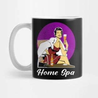 Home Spa, Beer, Day off, Strong woman, Pop art Mug